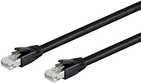 כבל רשת Monoprice Cat8 Ethernet - 50 רגל - צהוב | 2GHz, 40G, 24AWG, S/FTP - סדרת Entegrade